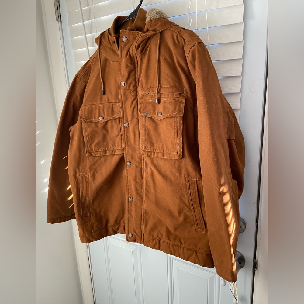 Smith’s Mens Sherpa Lined Duck Work Jacket